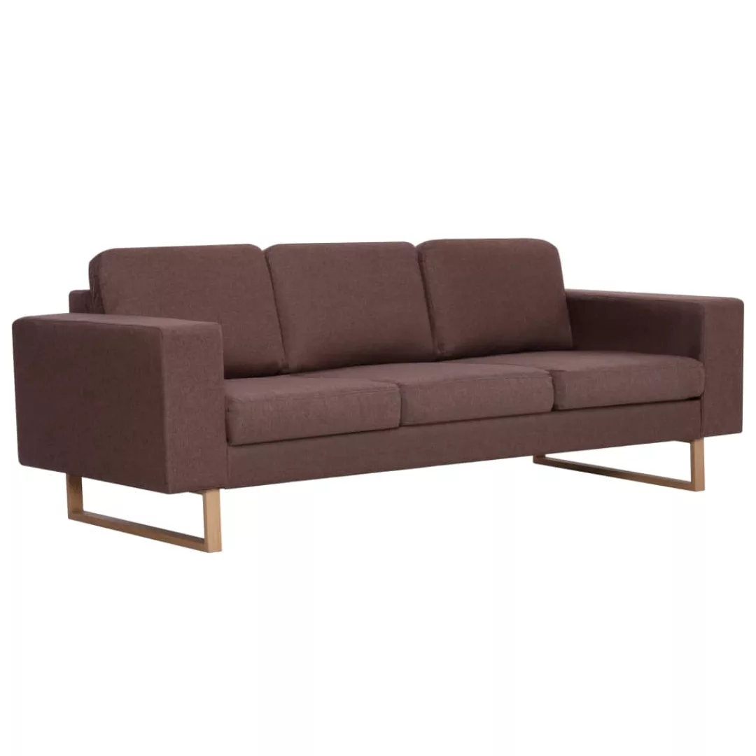 3-sitzer-sofa Stoff Braun günstig online kaufen