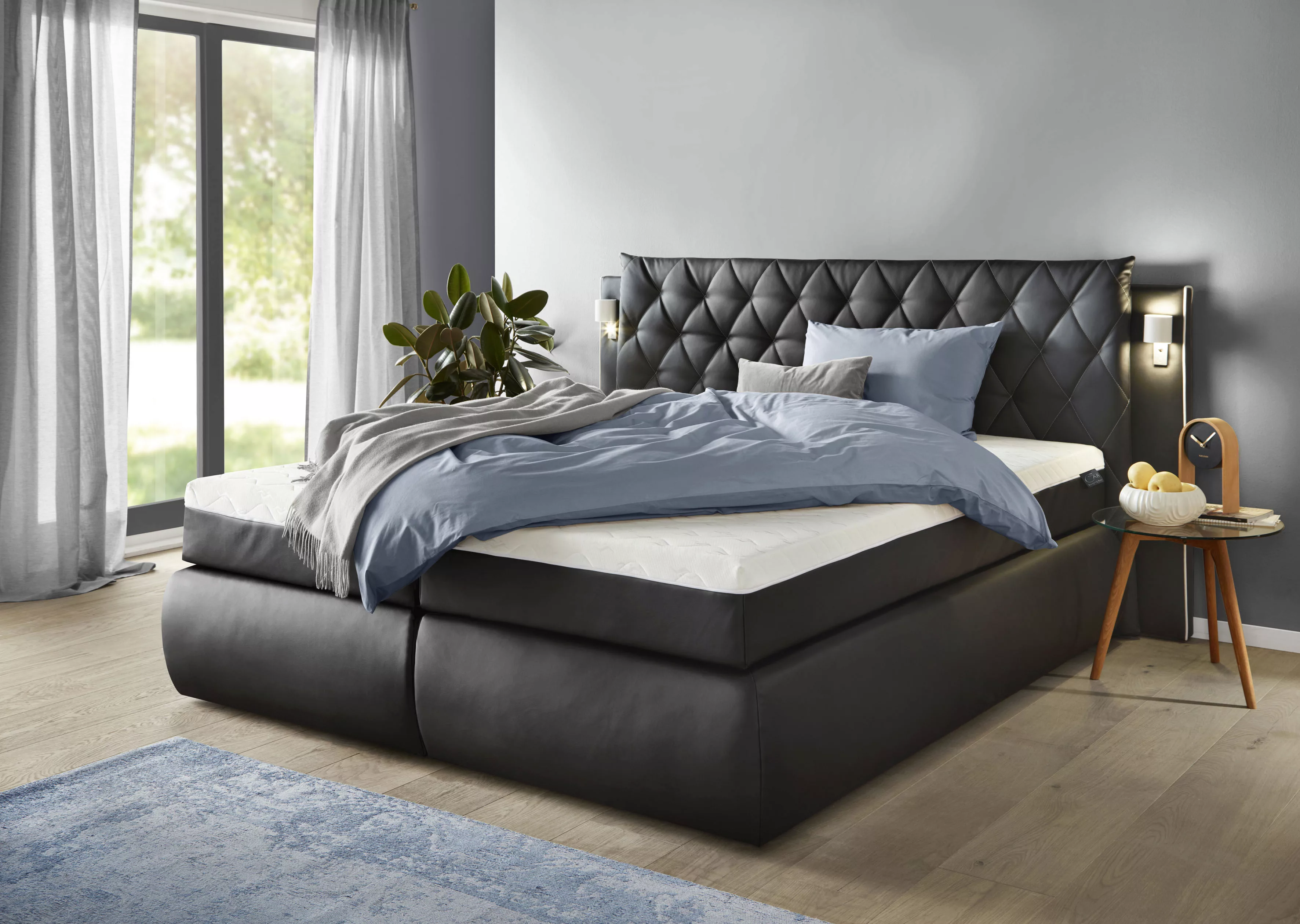 COLLECTION AB Boxspringbett, inklusive Bettkasten, LED-Beleuchtung und Topp günstig online kaufen