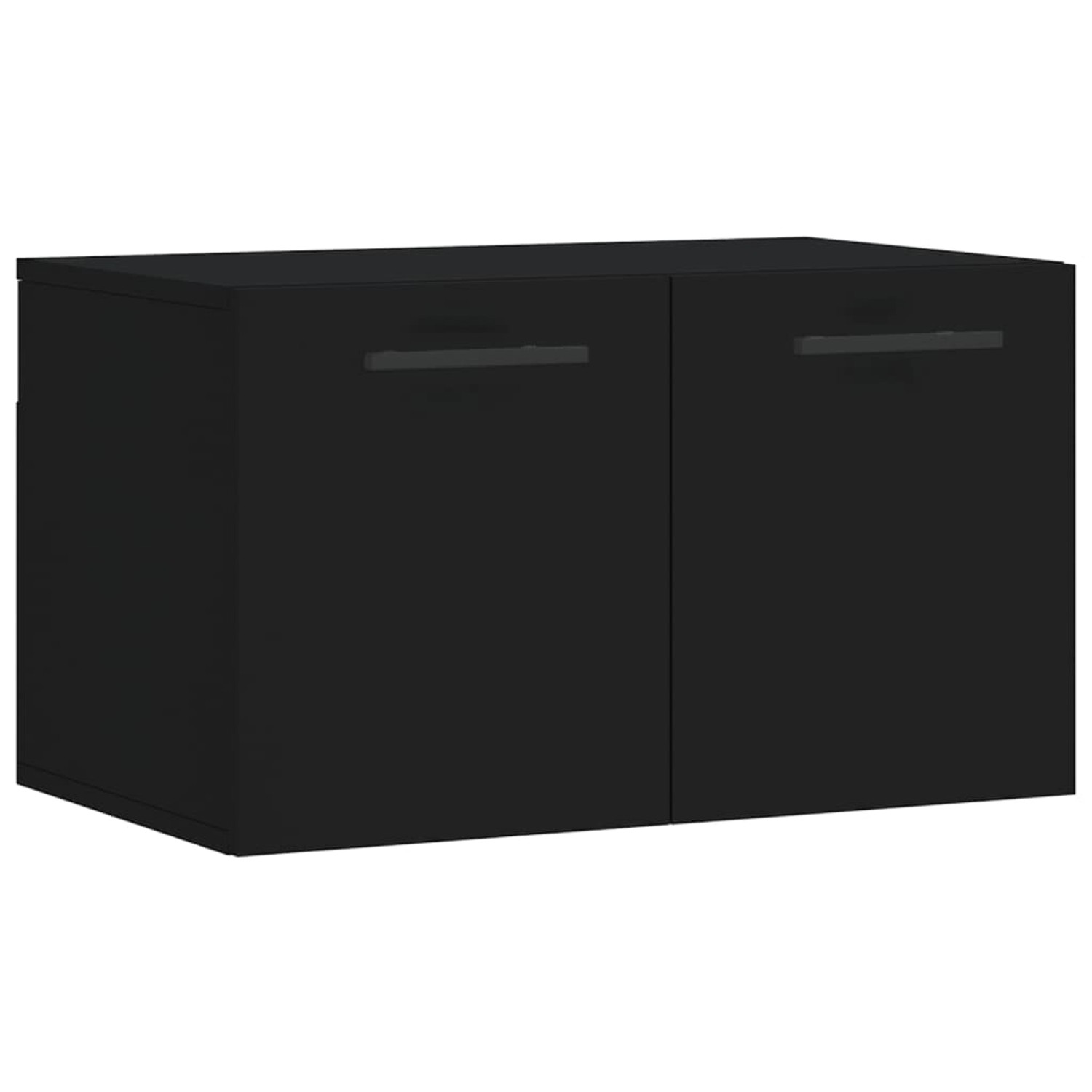 vidaXL Hängeschrank Wandschrank Hängeschrank Aufbewahrung Schwarz 60x36,5x3 günstig online kaufen