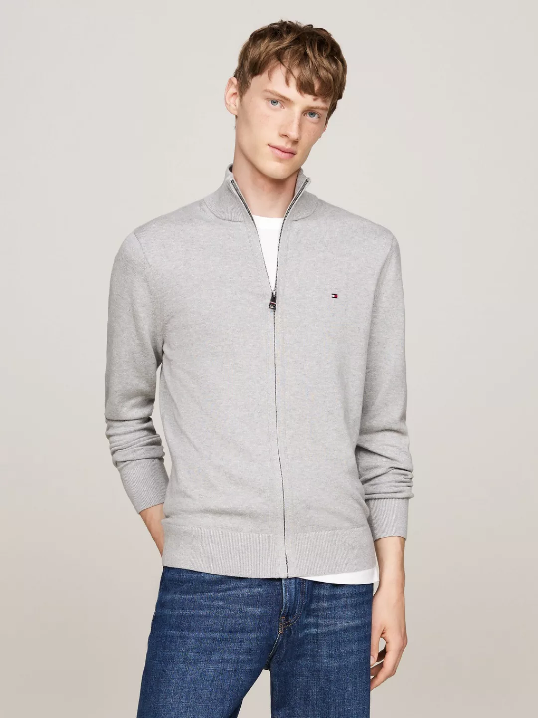 Tommy Hilfiger Cardigan "PIMA ORG CTN CASHMERE ZIP THRU" günstig online kaufen