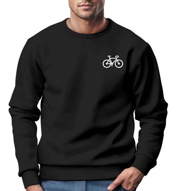 Neverless Sweatshirt Sweatshirt Herren Fahrrad Bike Print Logo Aufdruck Rad günstig online kaufen