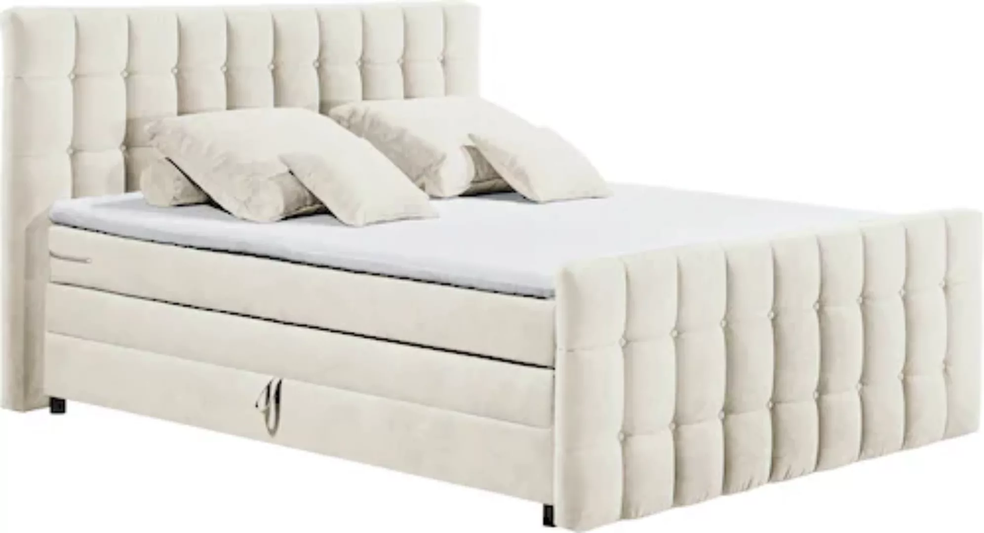 ED EXCITING DESIGN Boxspringbett »Mendoza«, inkl. Bettkasten, erhältlich in günstig online kaufen