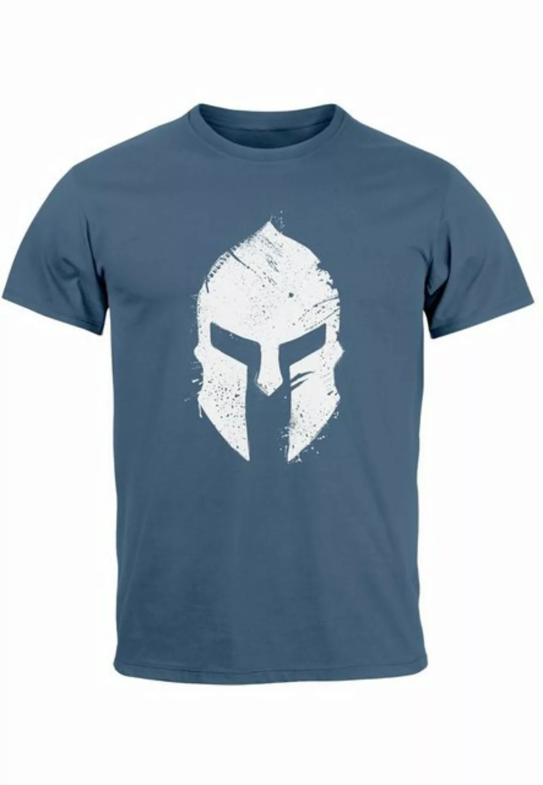 Neverless Print-Shirt Herren T-Shirt Print Sparta-Helm Aufdruck Gladiator K günstig online kaufen
