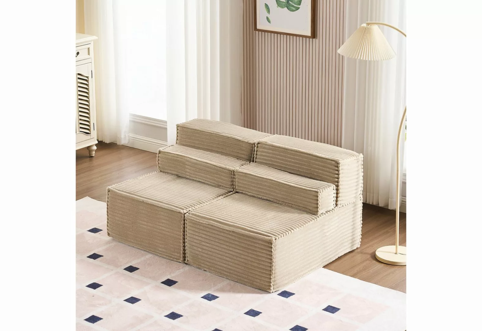 HOMYEDAMIC Big-Sofa Schwammsofa 1-4 Sitzers Ecksofa, Pure Foam Eco Sofa Kom günstig online kaufen