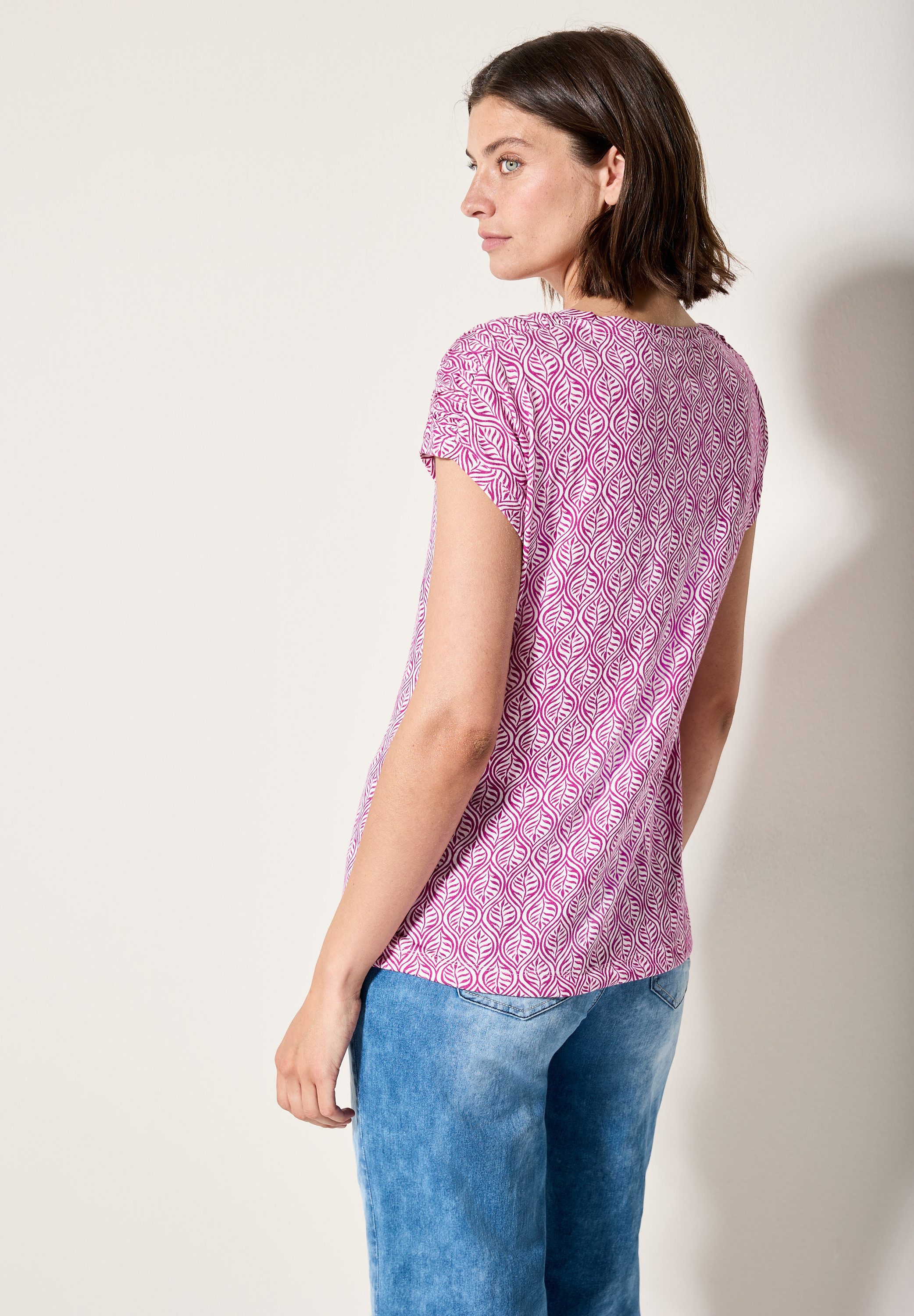 Cecil T-Shirt, mit Tunnelzug am Saum günstig online kaufen