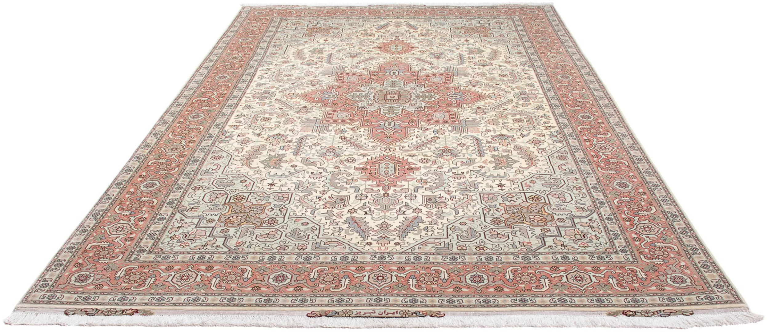 morgenland Orientteppich »Perser - Täbriz - Royal - 310 x 206 cm - beige«, günstig online kaufen