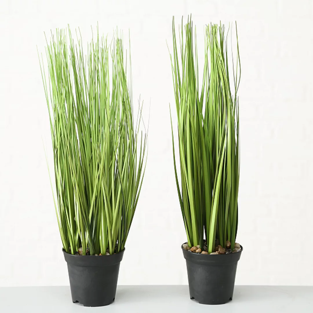 Kunstpflanze GRAS 1 Stück im Topf 54 cm hoch von Boltze Grün günstig online kaufen
