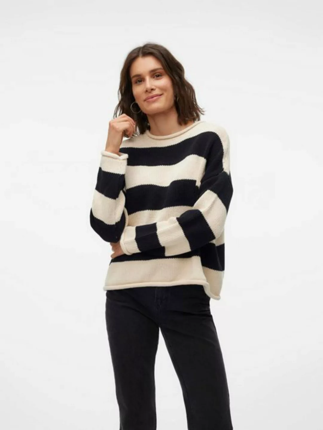 Vero Moda Strickpullover VMLEONORA (1-tlg) Plain/ohne Details günstig online kaufen