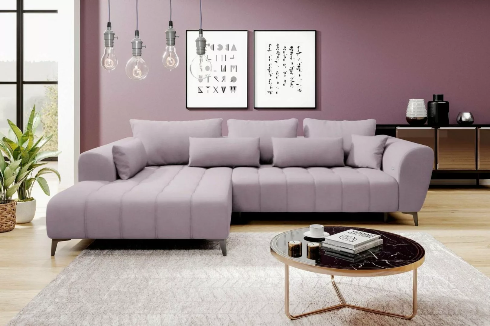 Stylefy Ecksofa Jordan, L-Form, Eckcouch, Sitztiefenverstellung günstig online kaufen