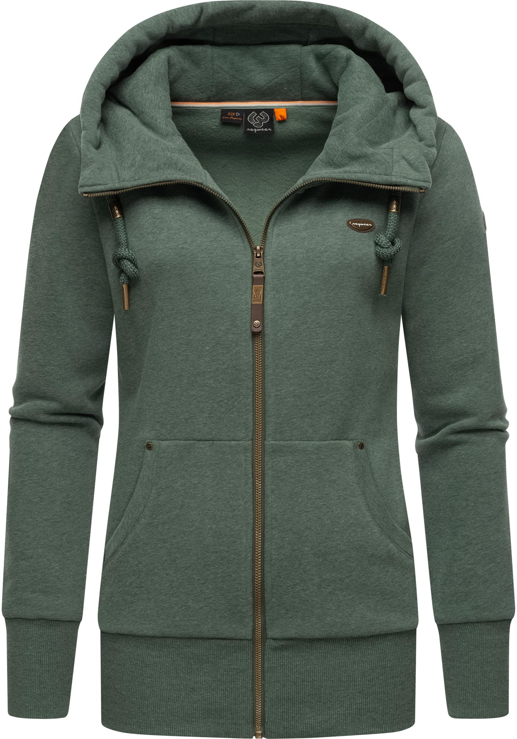 Ragwear Sweatjacke "Neska Zip", sportlicher Damen Hoodie mit Kapuze günstig online kaufen