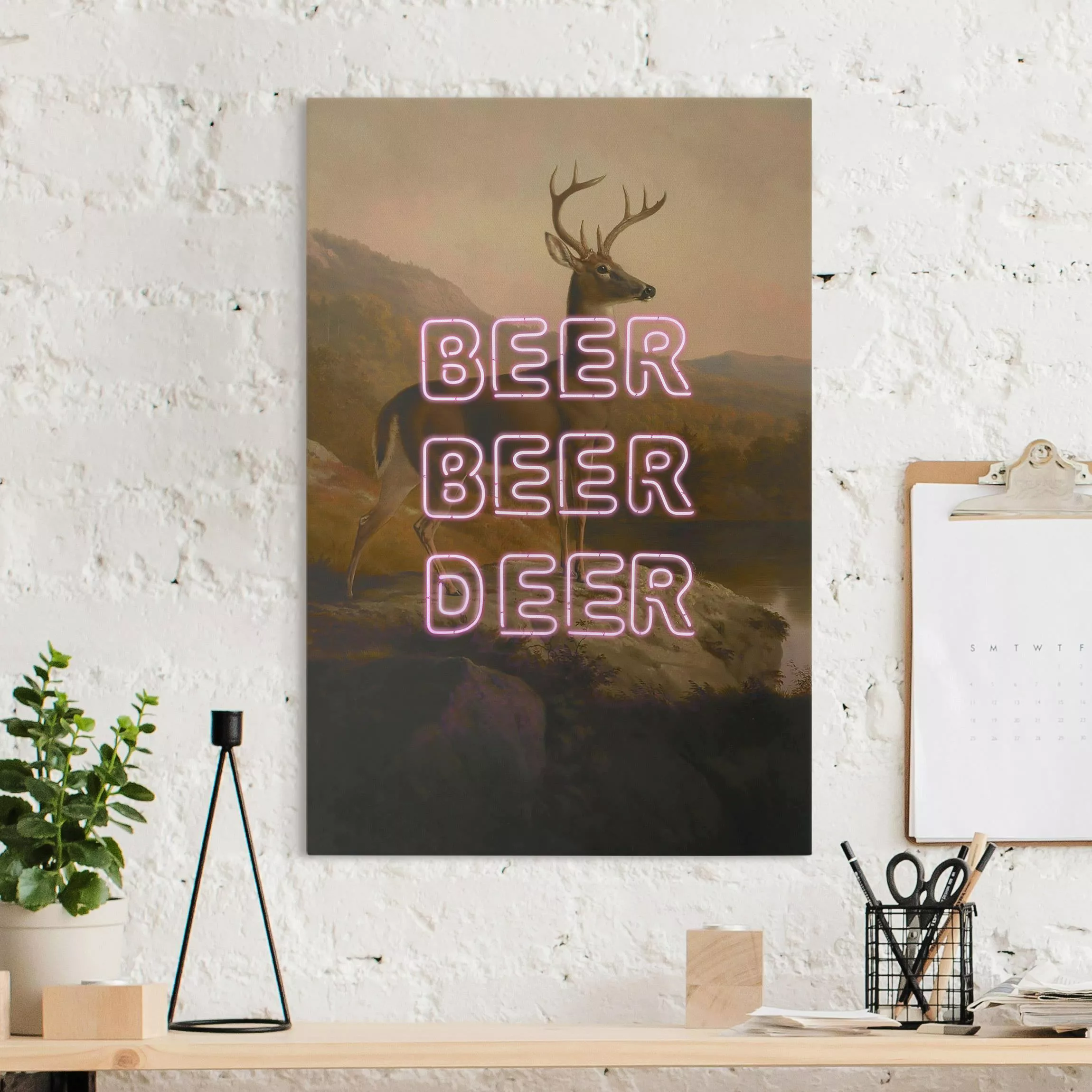 Leinwandbild Beer Beer Deer günstig online kaufen