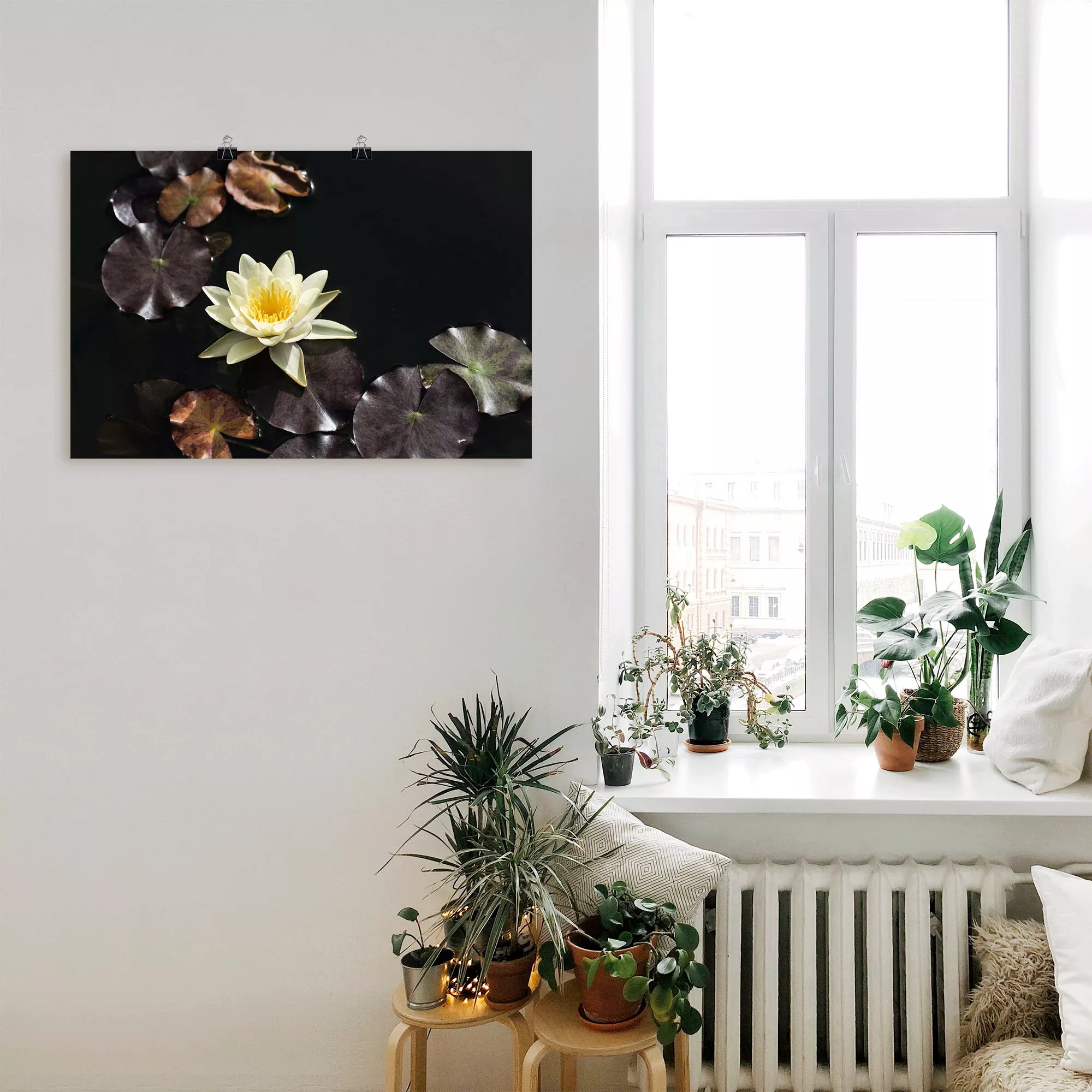Artland Poster "Seerosenbild", Blumenbilder, (1 St.), als Alubild, Leinwand günstig online kaufen