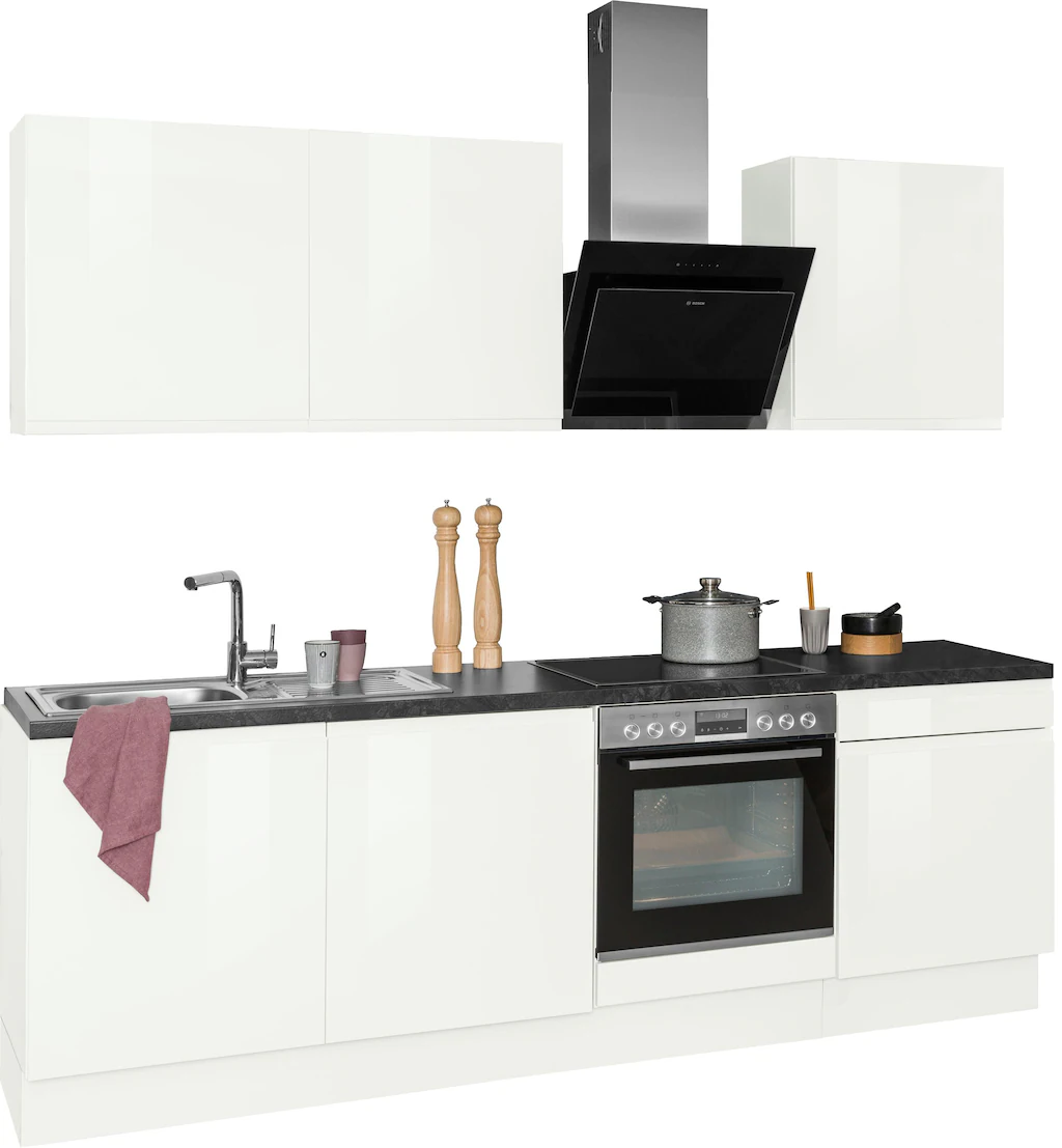 OPTIFIT Küchenzeile "Avio", 38 mm starke Arbeitsplatte und Hochglanz-Fronte günstig online kaufen