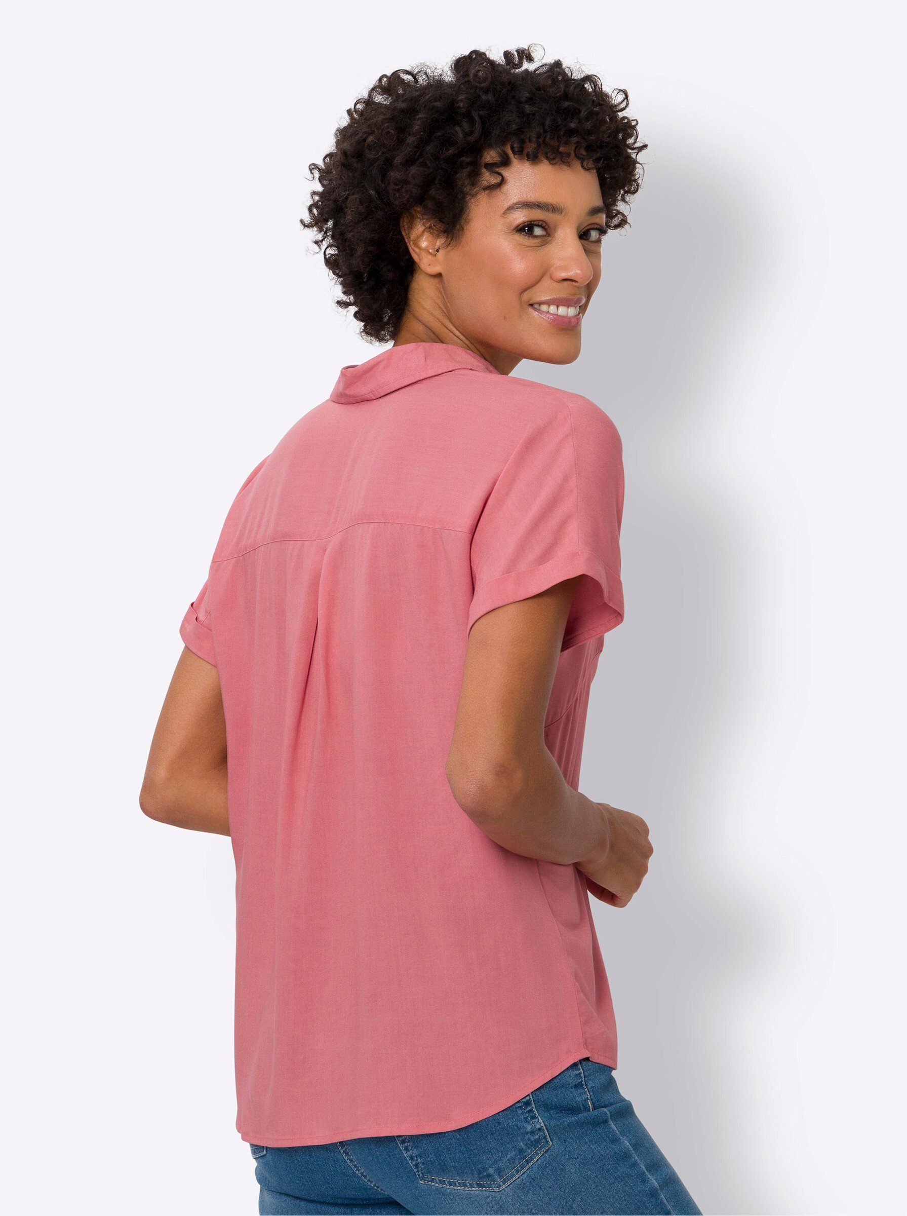 Sieh an! Klassische Bluse Kurzarmbluse günstig online kaufen