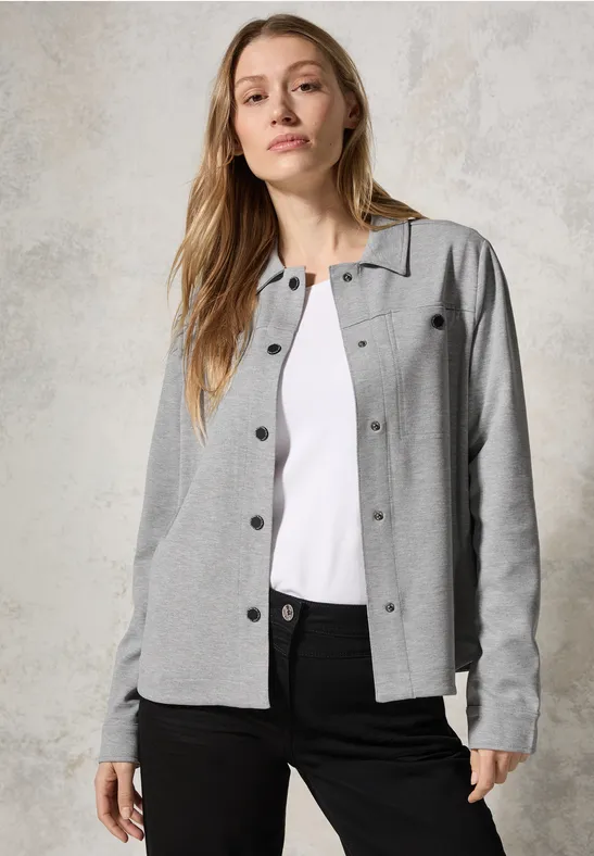 Melange-Look Overshirt günstig online kaufen