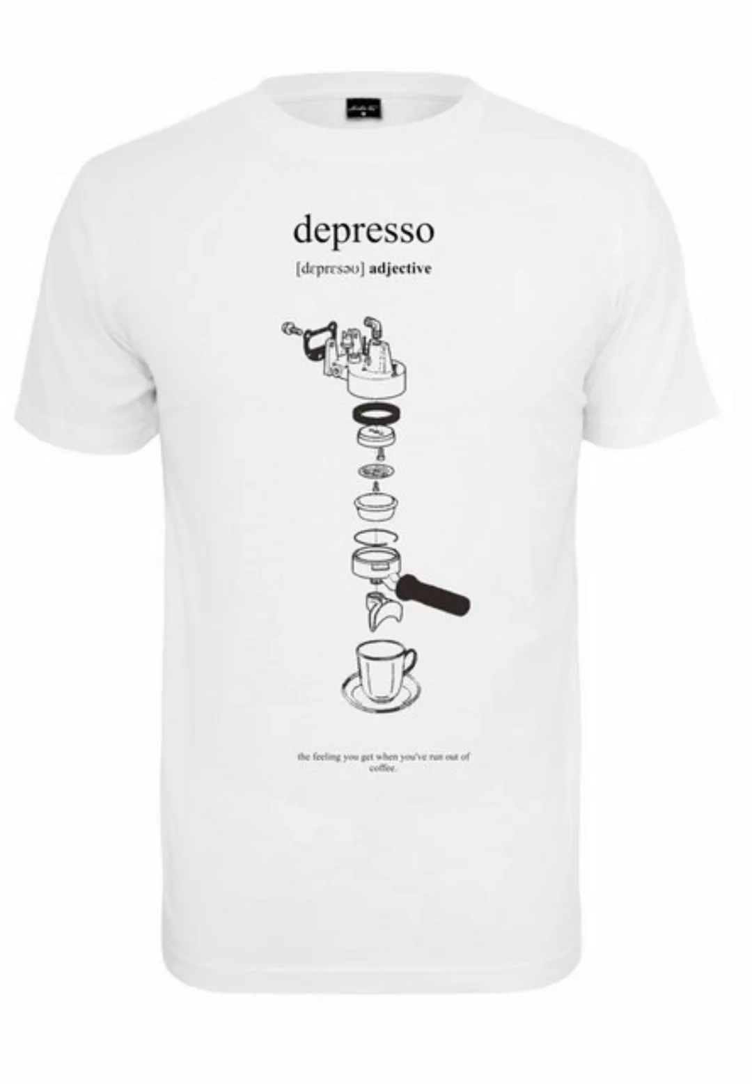 Mister Tee T-Shirt MT2029 - Depresso Tee white M günstig online kaufen