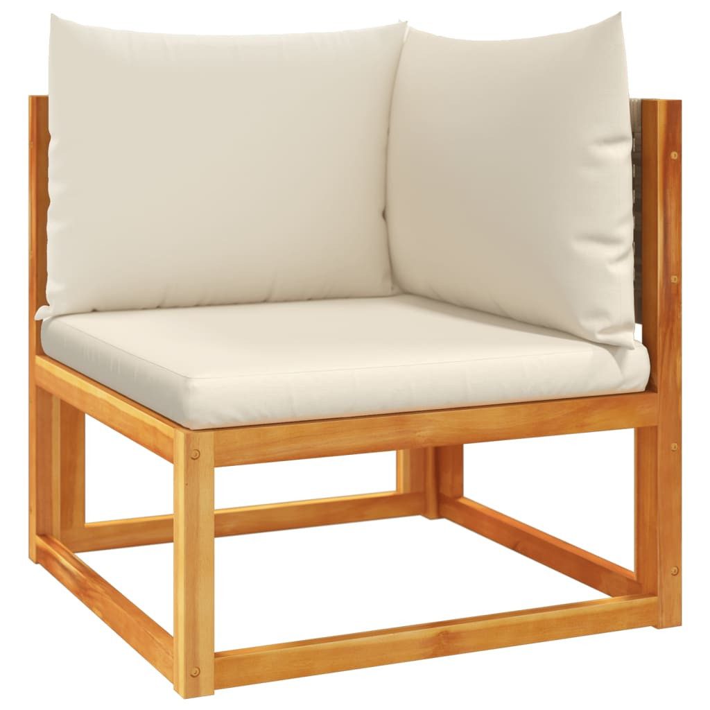 vidaXL Loungesofa Gartensofa-Ecke mit Kissen Holz günstig online kaufen