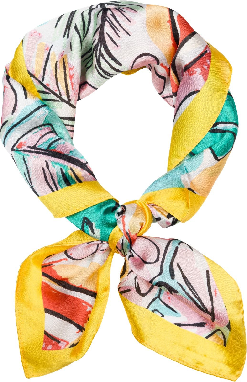 styleBREAKER Modetuch Halstuch Palmen Muster Popart günstig online kaufen