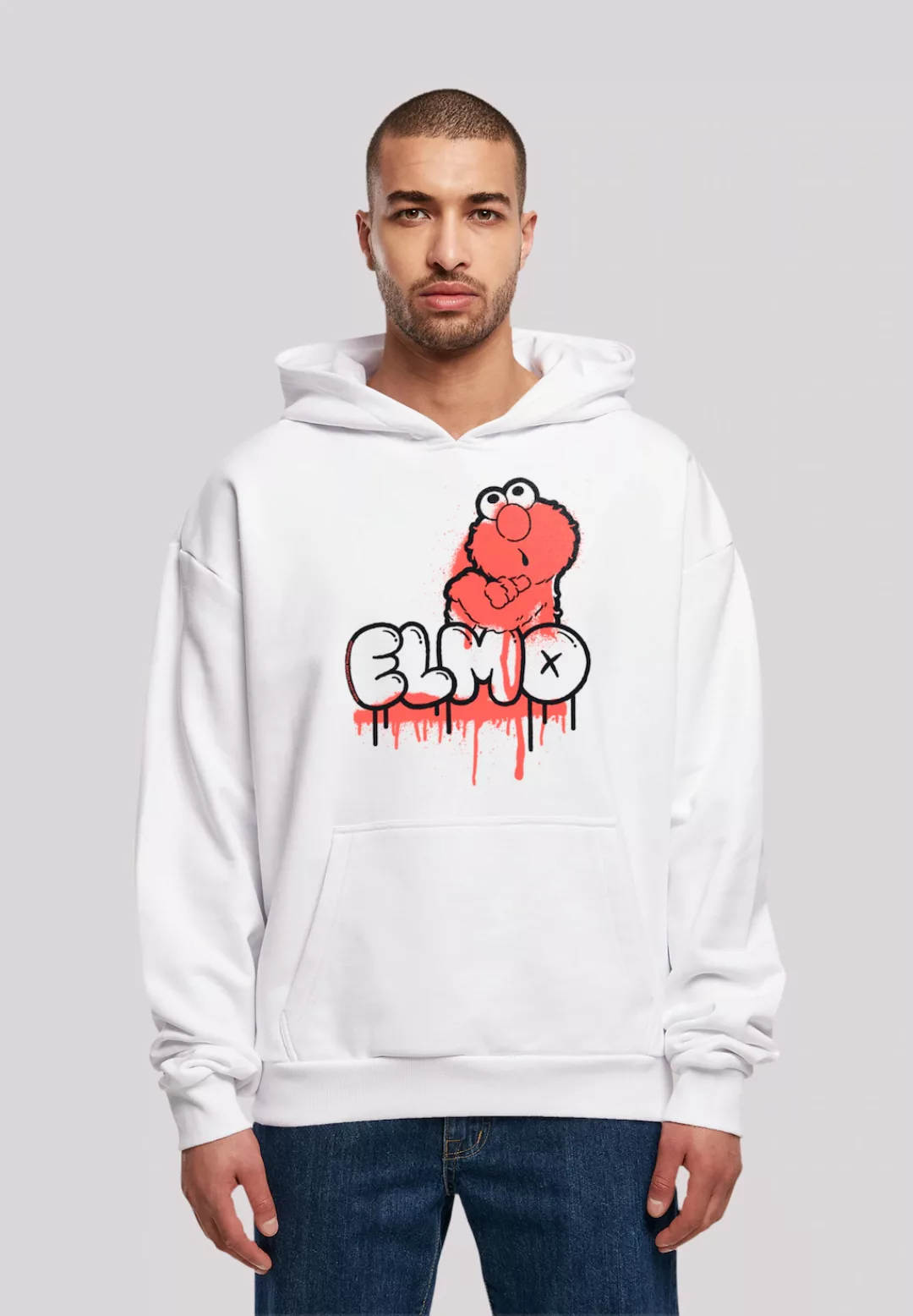 F4NT4STIC Kapuzenpullover "Sesamstraße Elmo Graffiti", Premium Qualität günstig online kaufen