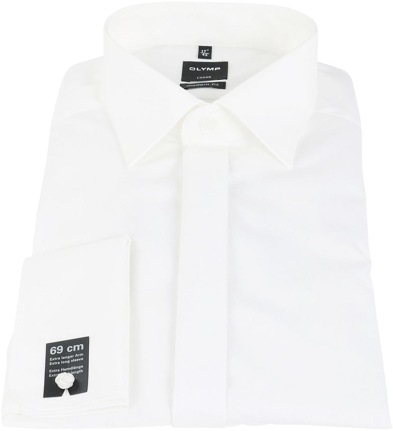 OLYMP Luxor Smokinghemd Extra Langer Arm Off-White Hochzeit - Größe 37 günstig online kaufen