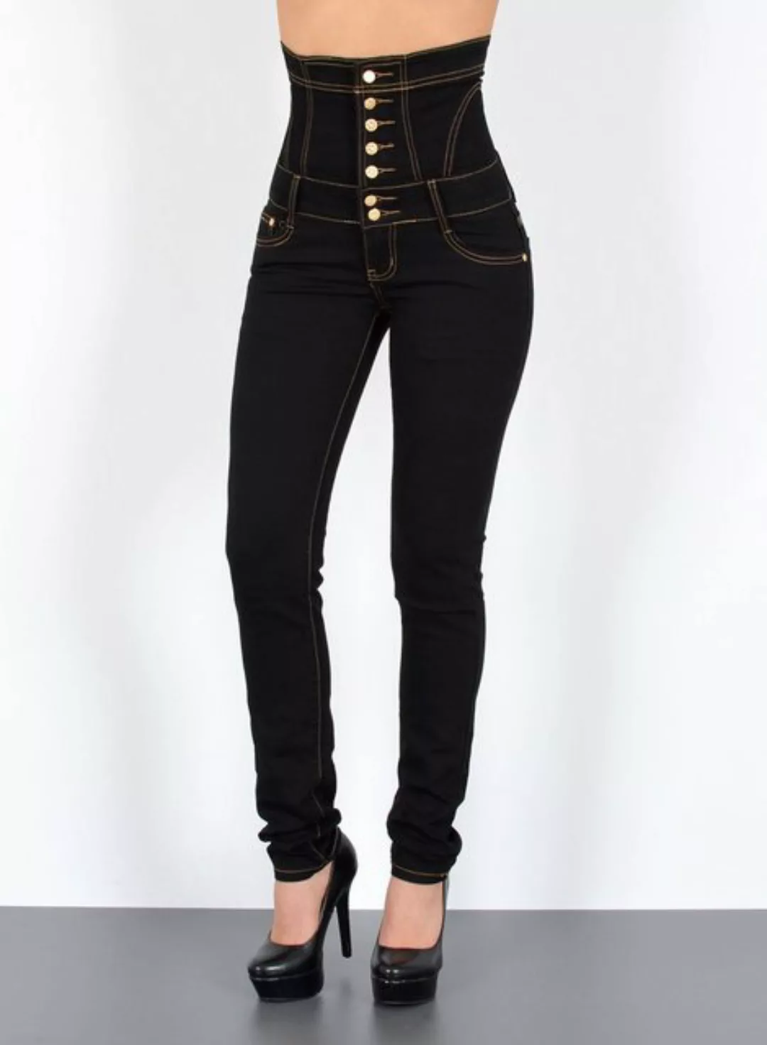 ESRA Skinny-fit-Jeans J11 Damen Skinny Jeans, Damen High Waist Jeans, Damen günstig online kaufen