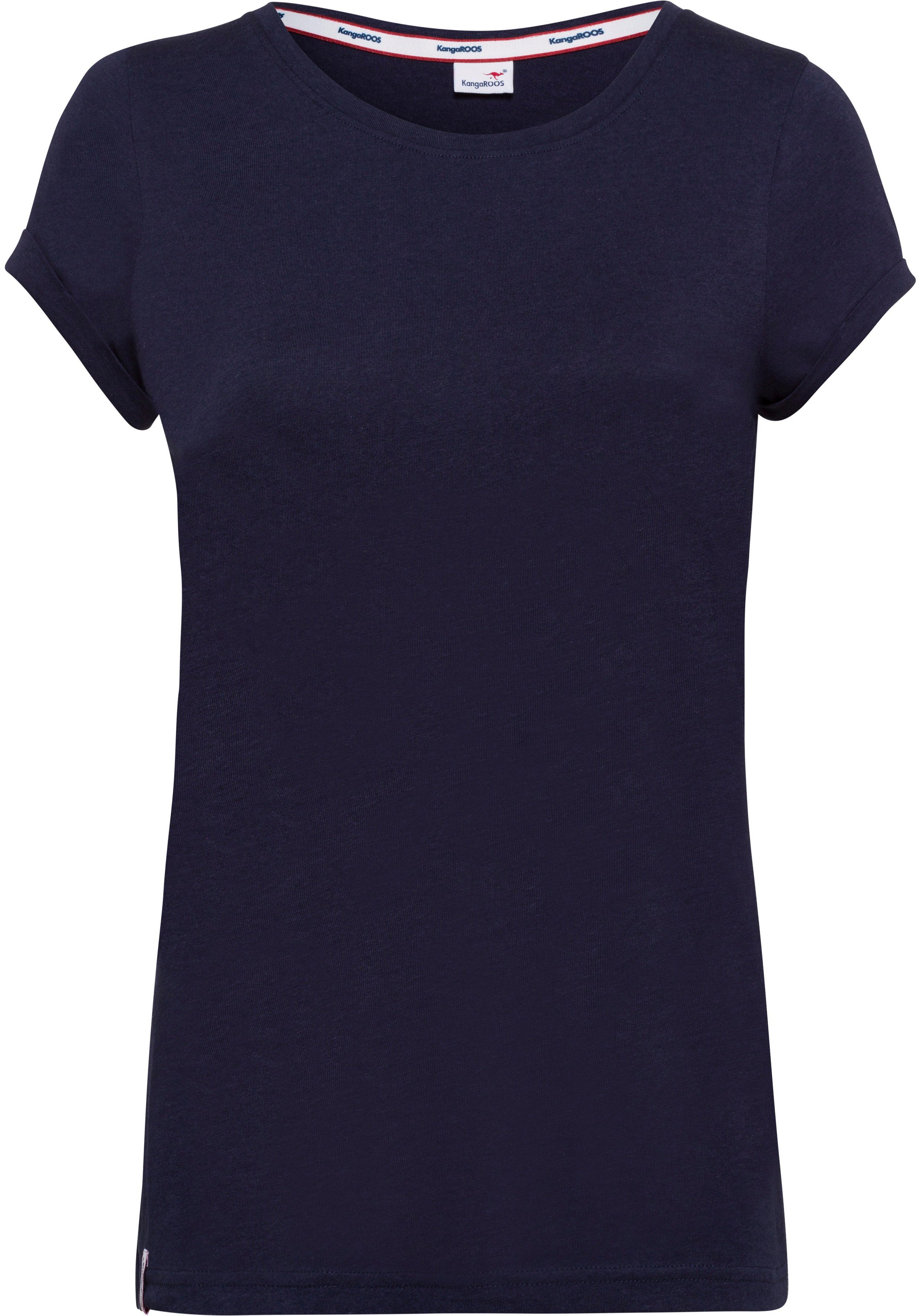 KangaROOS T-Shirt Kurzarm, figurbetonte Passform, aus günstig online kaufen