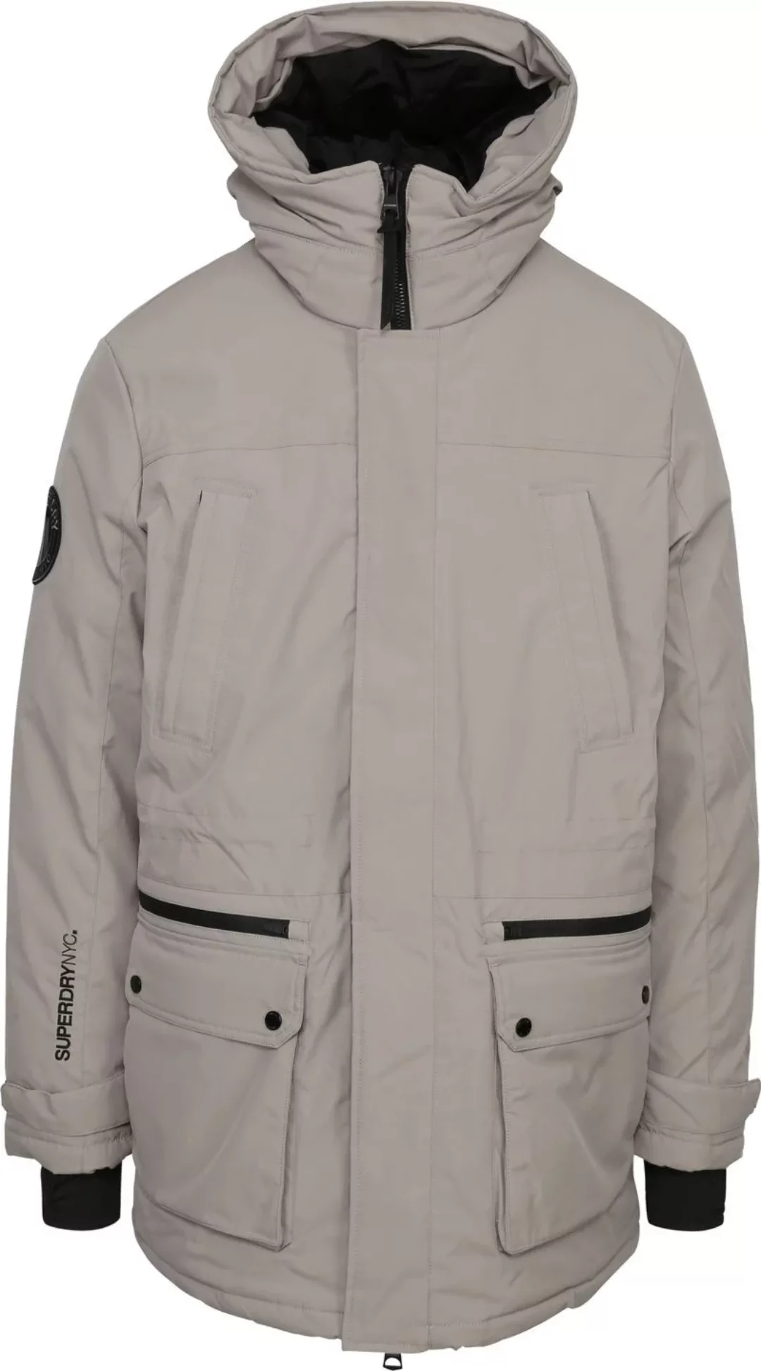 Superdry City Parka Jacke Beige - Größe L günstig online kaufen