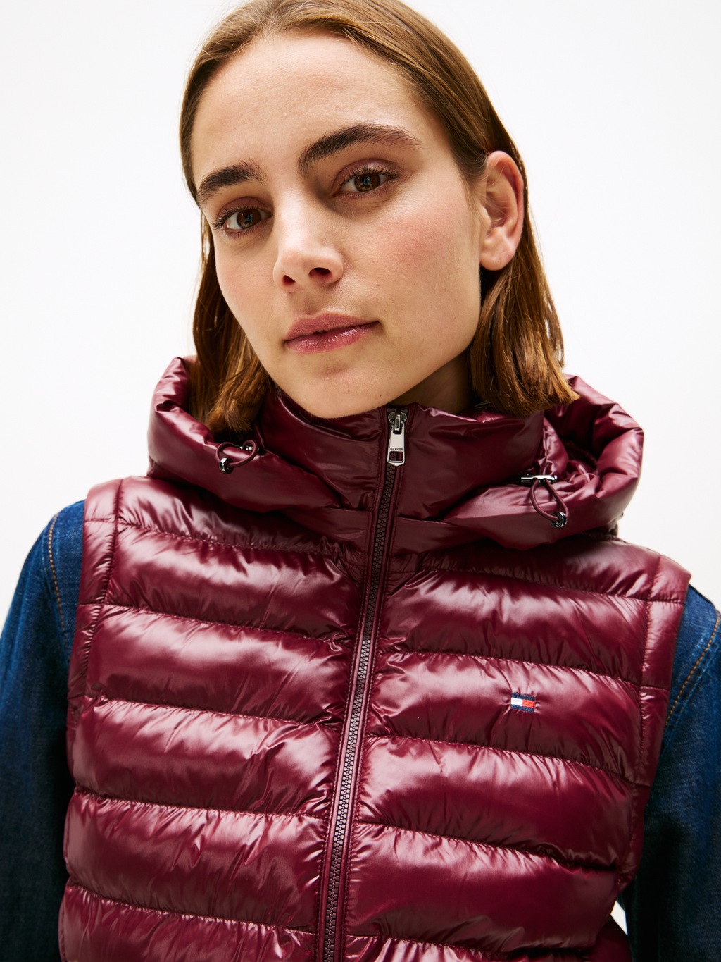 Tommy Hilfiger Steppweste "LW PADDED SLIM VEST", leicht glänzende Oberfläch günstig online kaufen
