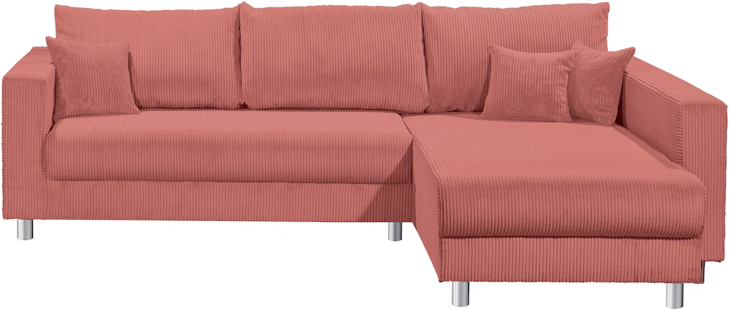 INOSIGN Ecksofa "153", Inkl. Schlaffunktion und großen Strauraum günstig online kaufen