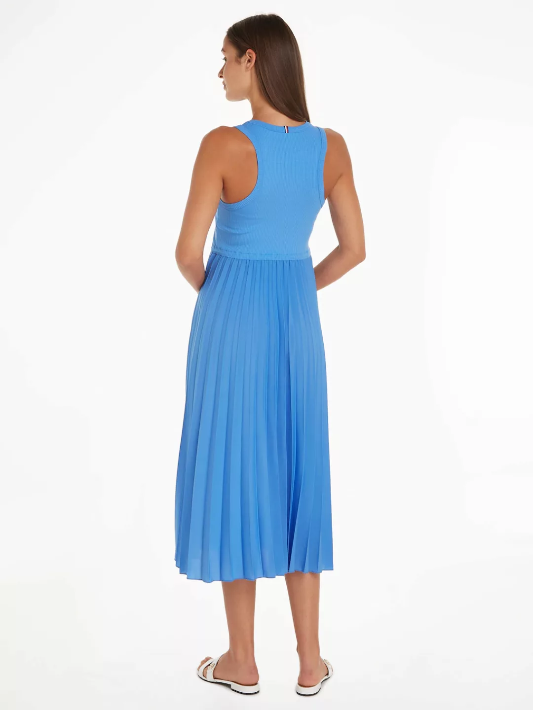 Tommy Hilfiger Midikleid RIB TANK PLEATED DRESS MIDI NS mit Schleifenband a günstig online kaufen