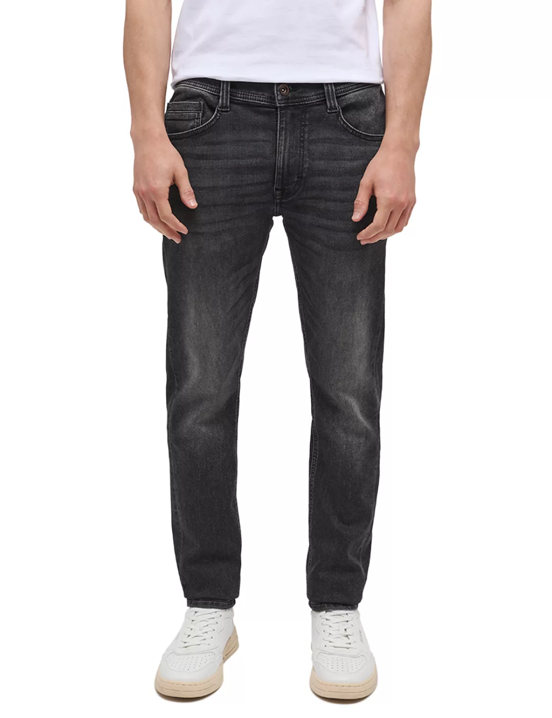 Mustang Herren Jeans OREGON SLIM K - Slim Fit - Schwarz - Black Denim günstig online kaufen