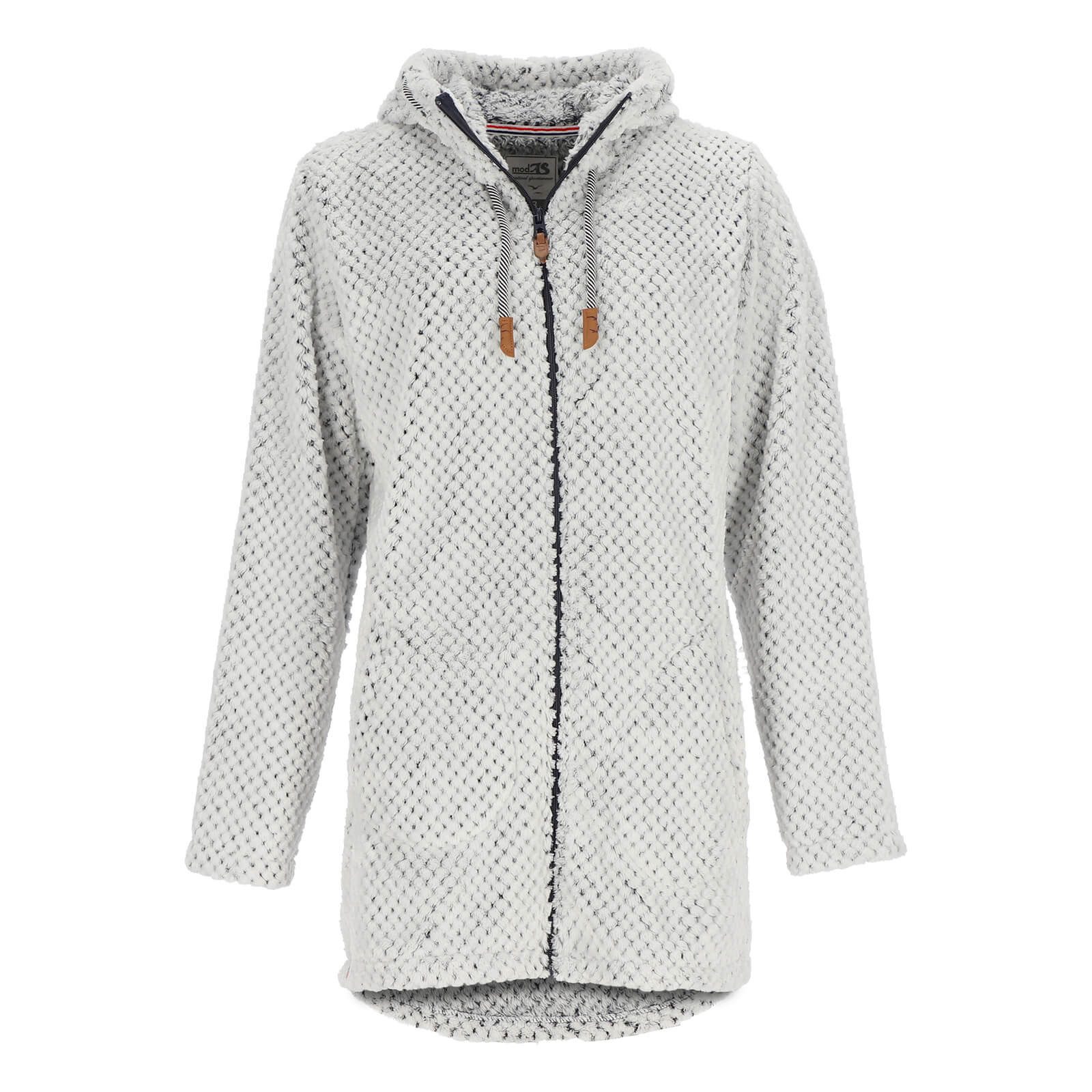 modAS Strickfleecejacke Damen Fleecemantel in lockerer günstig online kaufen