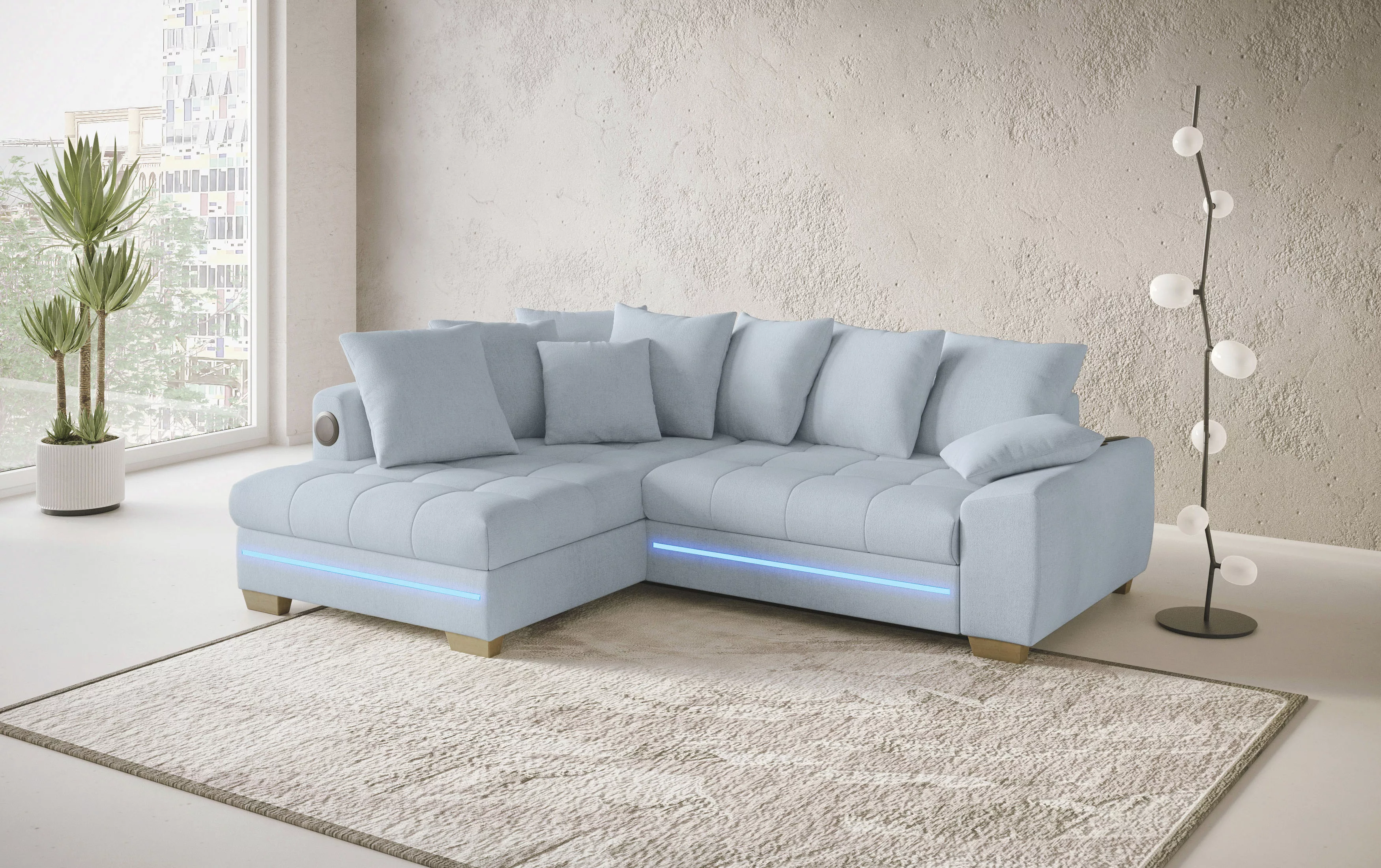 Mr. Couch Ecksofa "Nikita II, L-Form", RGB-LED, Bluetooth-Soundsystem, wahl günstig online kaufen