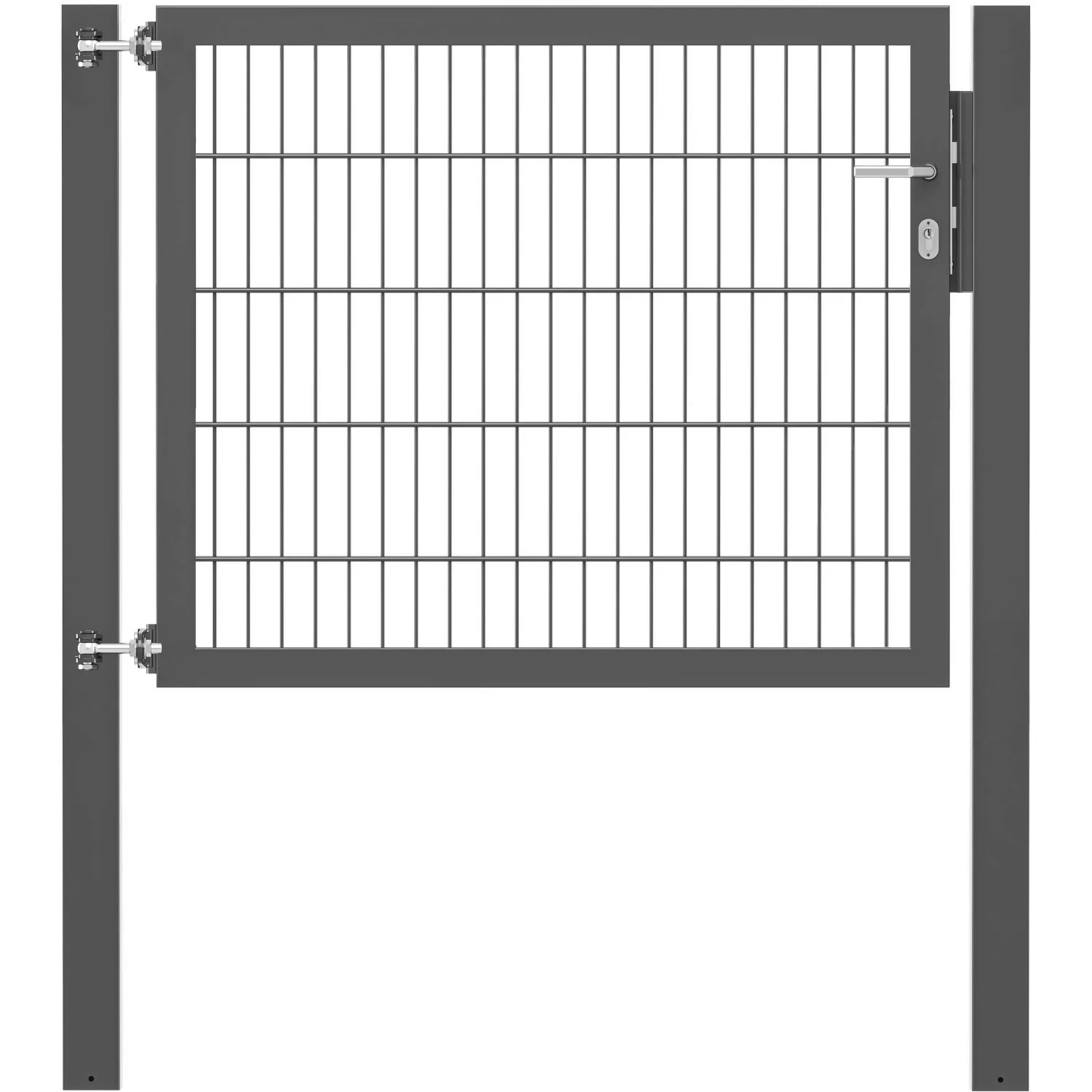 Einzeltor Flexo Plus 125 cm x 100 cm Pfosten 80 cm x 80 cm Anthrazit günstig online kaufen