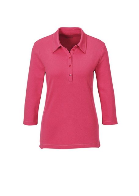 GOLDNER Poloshirt Basic-Poloshirt mit Stickerei aus reiner Baumwolle günstig online kaufen