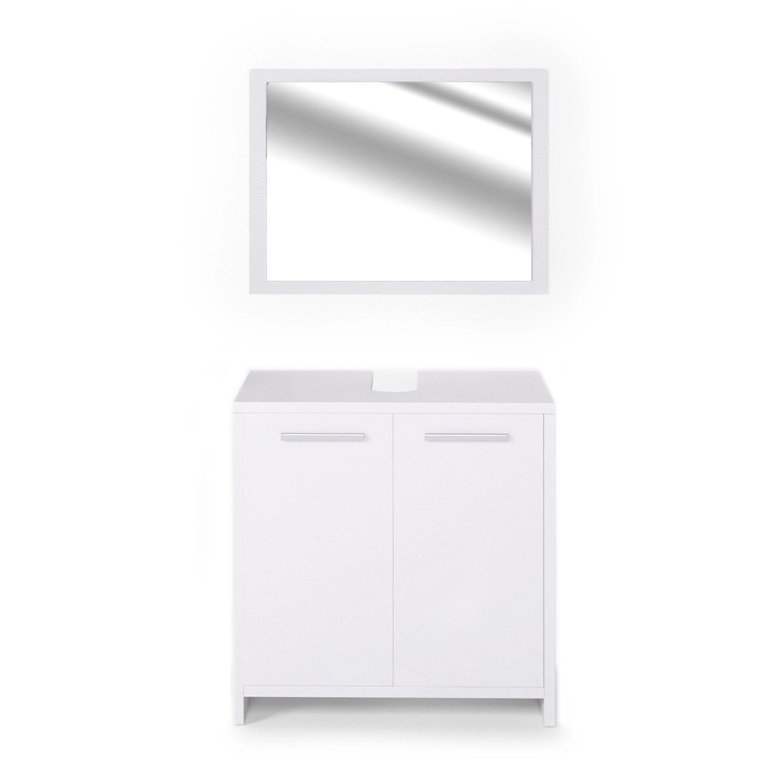 Vicco Badmöbel-Set Kiko, Weiß, 2 Teile, günstig online kaufen