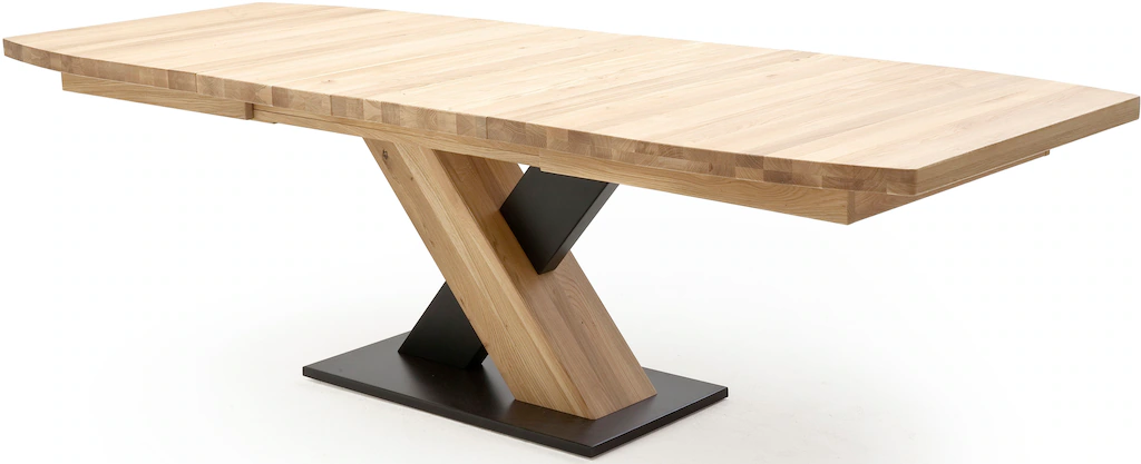MCA furniture Esstisch "Mendoza", Esstisch Bootsform mit X-Säule, ausziehba günstig online kaufen