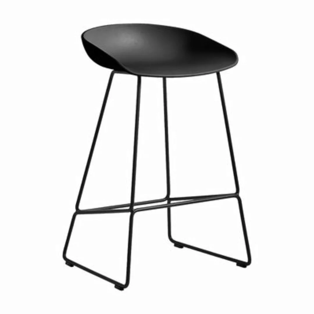 Barhocker About a stool AAS 38 LOW plastikmaterial schwarz / H 65 cm - Recy günstig online kaufen