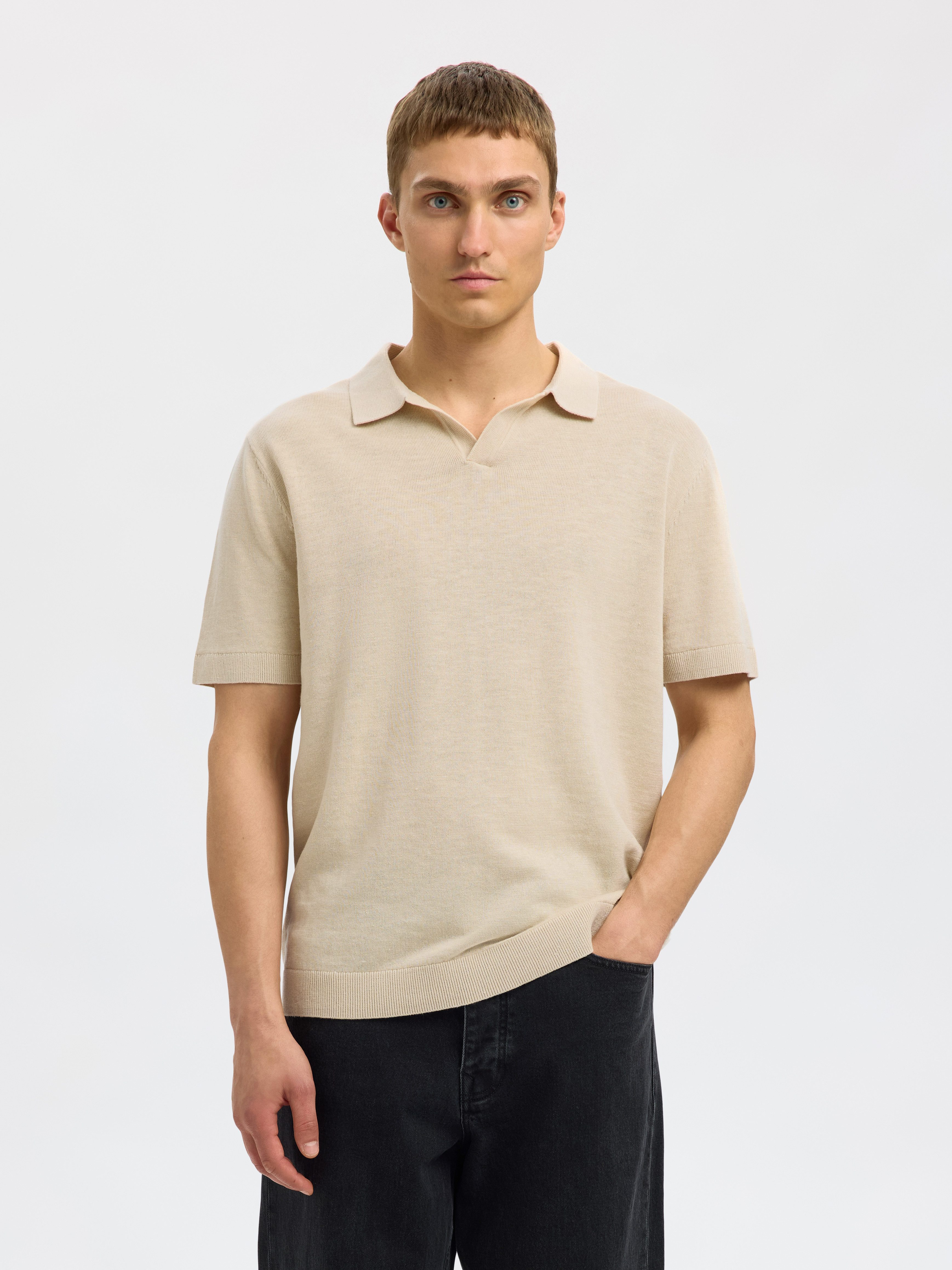 SELECTED HOMME Poloshirt SLHMATTIS SS KNIT günstig online kaufen