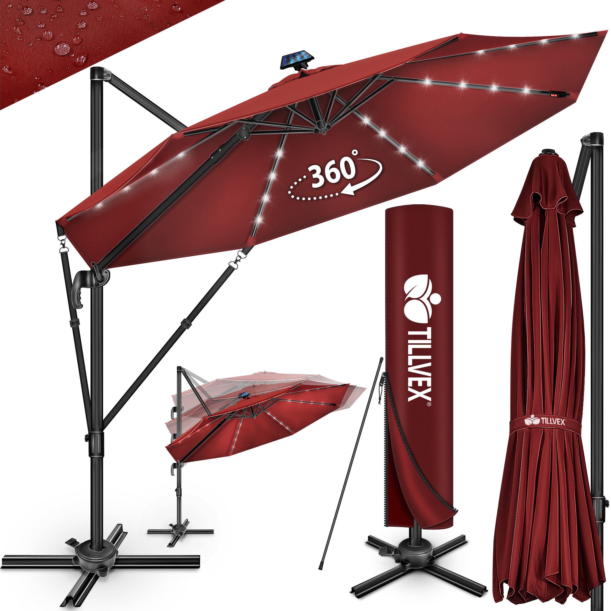 tillvex Sonnenschirm tillvex® Premium Alu Sonnenschirm günstig online kaufen