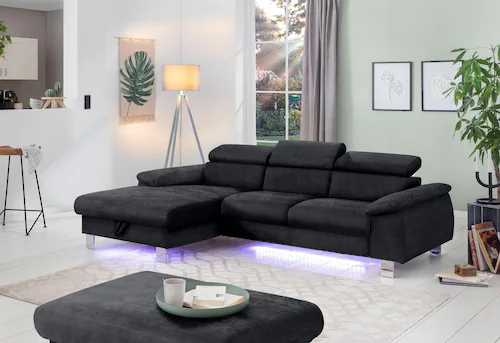 COTTA Polstergarnitur »Komaris L-Form«, (Set), Set bestehend aus: Ecksofa m günstig online kaufen