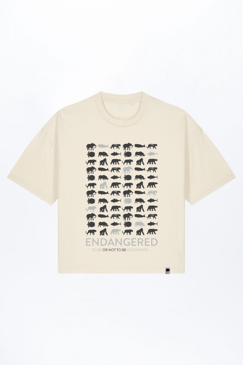 Endangered Boxy Fit T-Shirt aus Bio Baumwolle günstig online kaufen