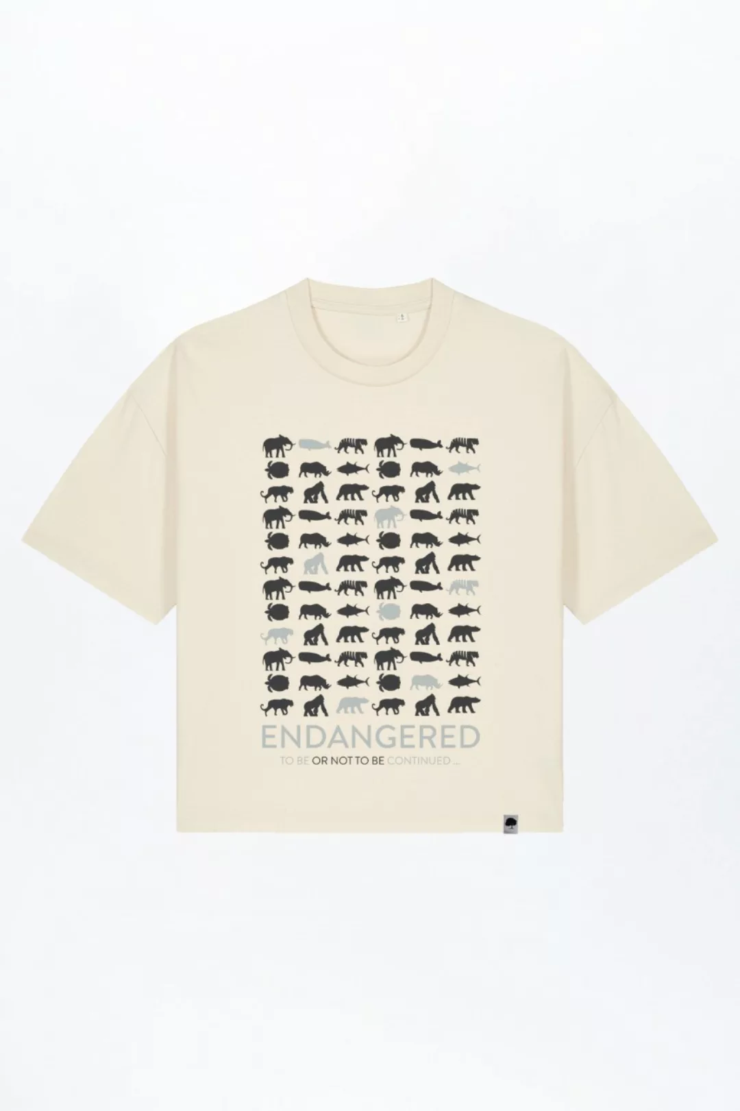 Endangered Boxy Fit Damen T-Shirt aus Bio Baumwolle günstig online kaufen