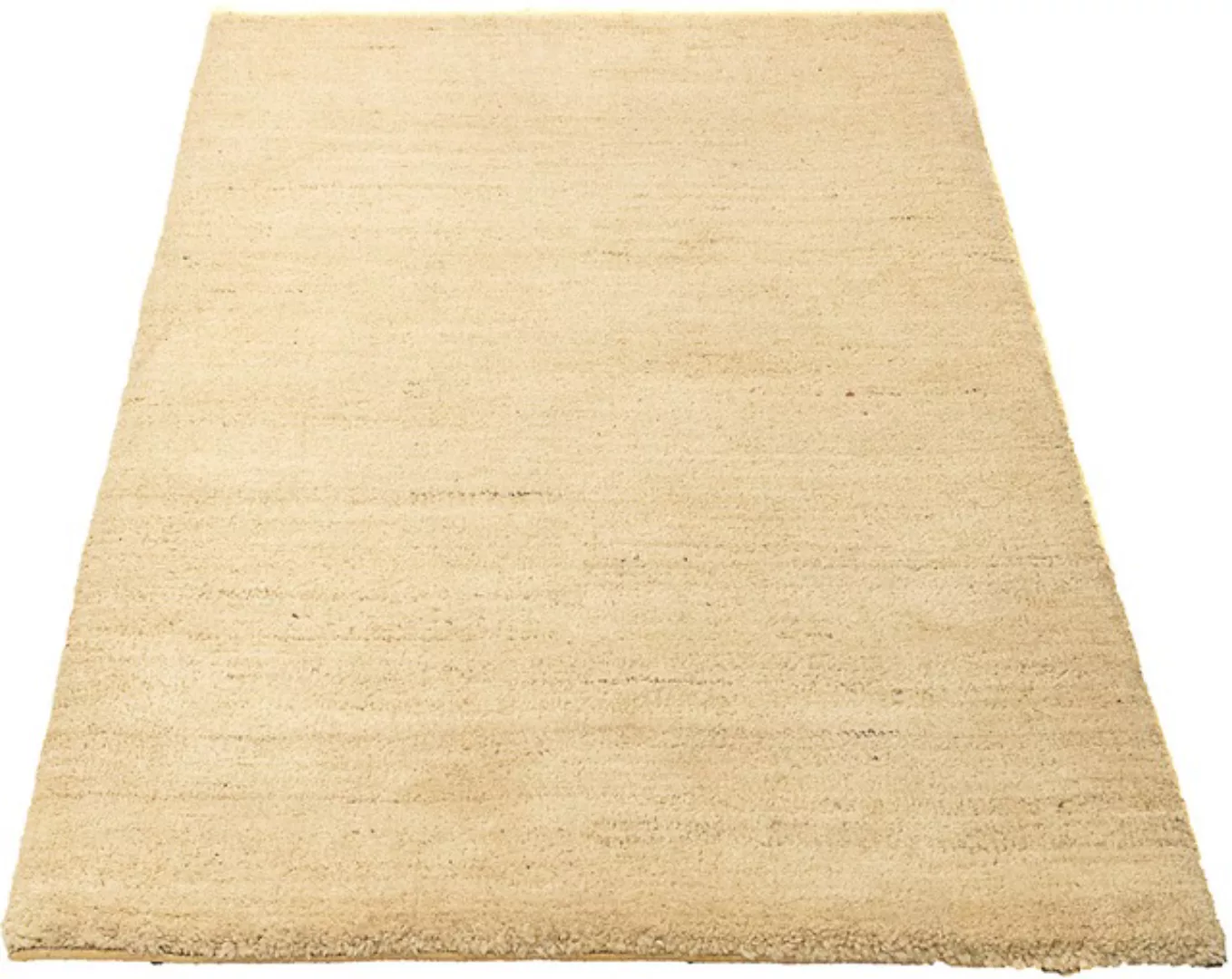 morgenland Wollteppich »Gabbeh - Indus - 126 x 78 cm - beige«, rechteckig, günstig online kaufen