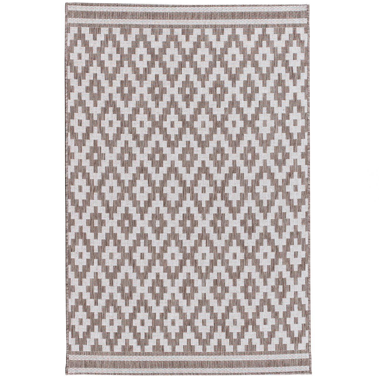 Teppich Modern Rhombs mink/wool 120x170cm, 120x170cm günstig online kaufen