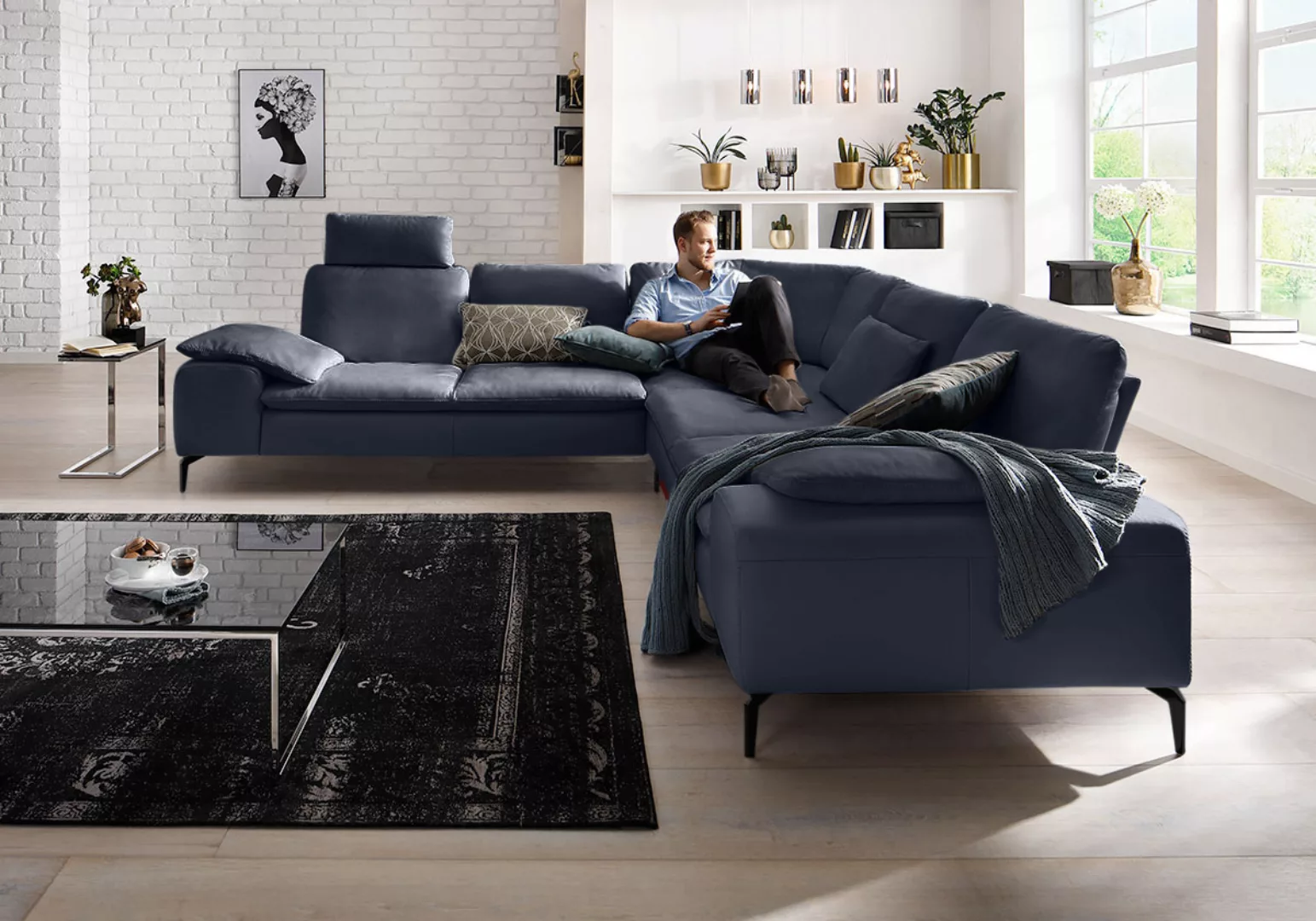 W.SCHILLIG Ecksofa »valentinoo, Designsofa, elegant und bequem, L-Form«, (S günstig online kaufen