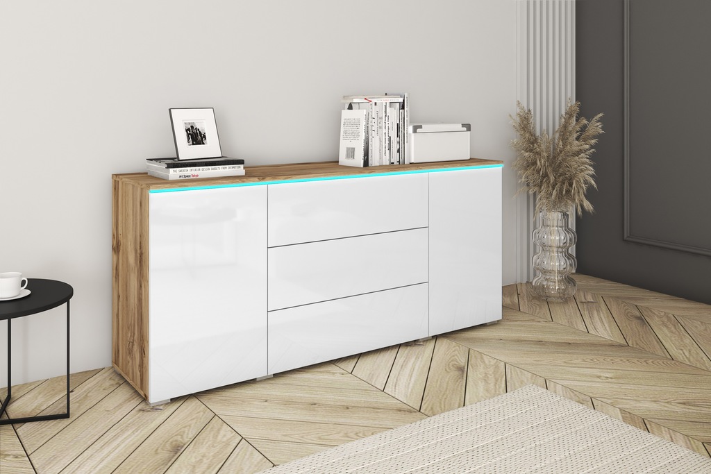 INOSIGN Sideboard "VERA, grifflos", verstellbare Einlegeböden, Wahlweise mi günstig online kaufen