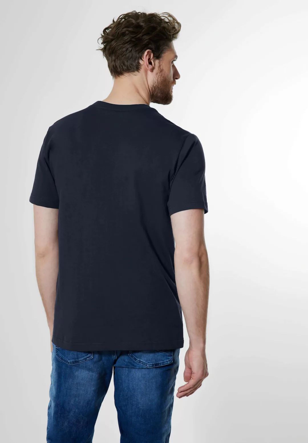 STREET ONE MEN T-Shirt, Rundhalsausschnitt günstig online kaufen