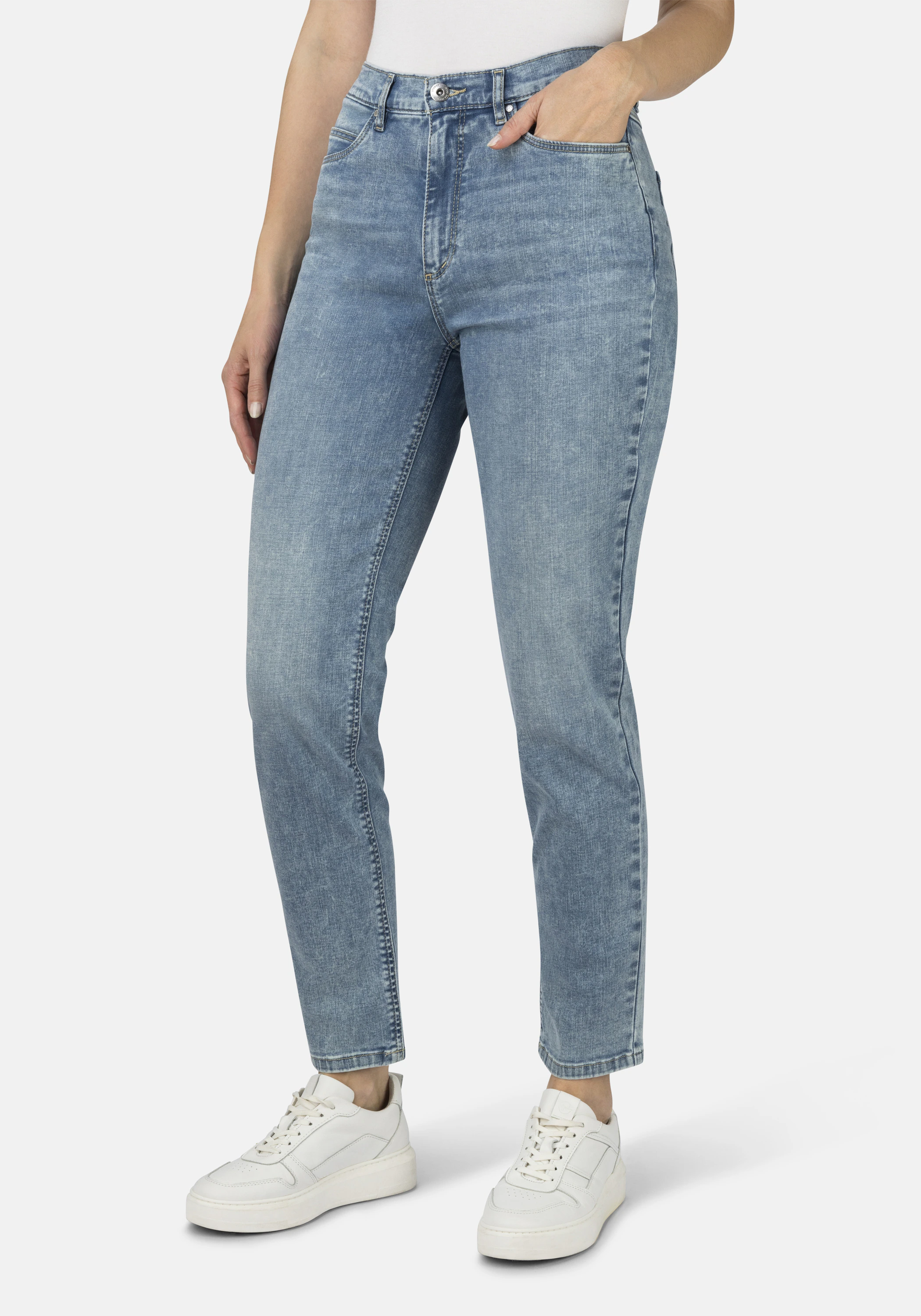 STOOKER WOMEN 5-Pocket-Jeans "Nizza Fashion Tapered Fit", Tapered Fit Casua günstig online kaufen