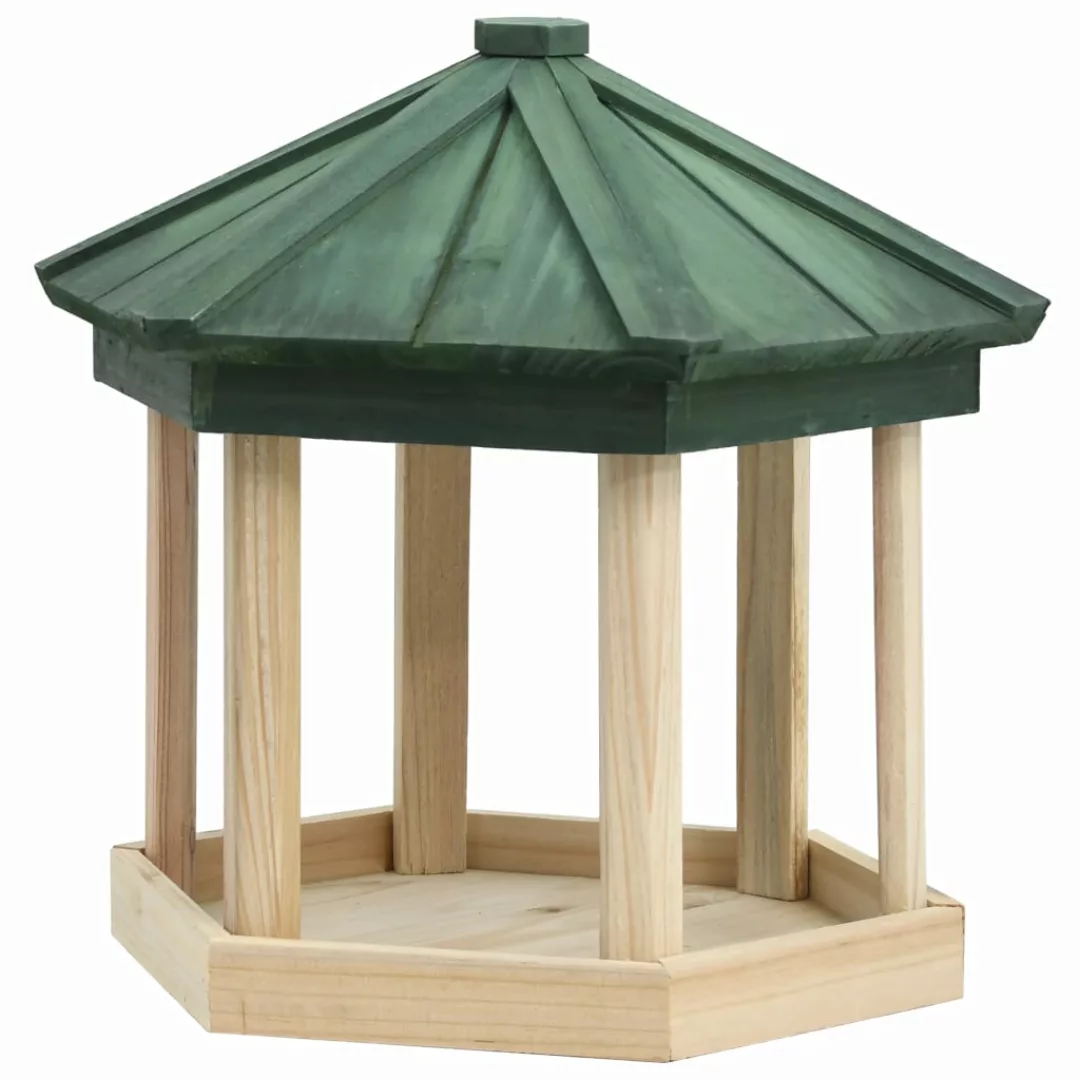 Vogelfutterhaus Achteck Tanne Massivholz 33x30 Cm günstig online kaufen